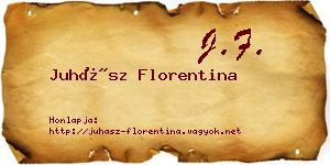 Juhász Florentina névjegykártya